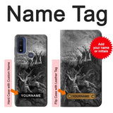 Motorola G Pure Hard Case Gustave Dore Paradise Lost with custom name