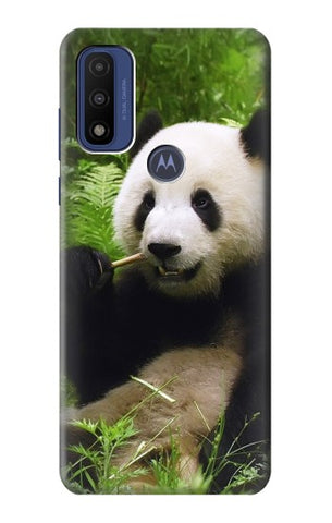 Motorola G Pure Hard Case Panda Enjoy Eating