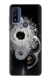 Motorola G Pure Hard Case Gun Bullet Hole Glass