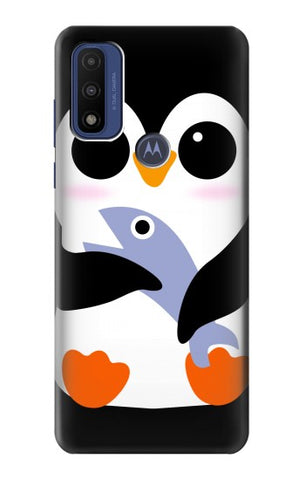 Motorola G Pure Hard Case Cute Baby Penguin
