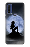 Motorola G Pure Hard Case Mermaid Moon Night