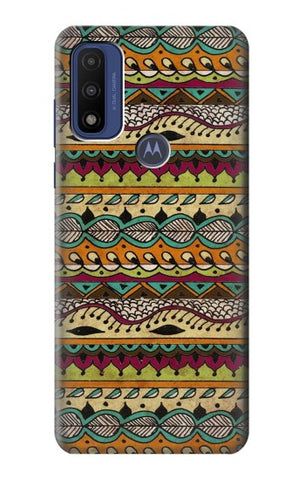 Motorola G Pure Hard Case Aztec Boho Hippie Pattern