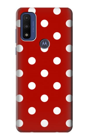 Motorola G Pure Hard Case Red Polka Dots