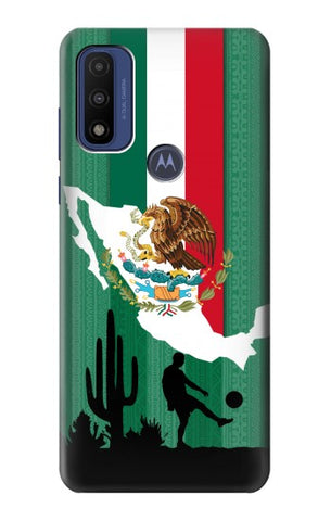 Motorola G Pure Hard Case Mexico Football Flag