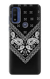 Motorola G Pure Hard Case Bandana Black Pattern