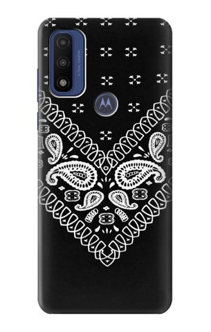 Motorola G Pure Hard Case Bandana Black Pattern