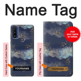 Motorola G Pure Hard Case Gold Star Sky with custom name