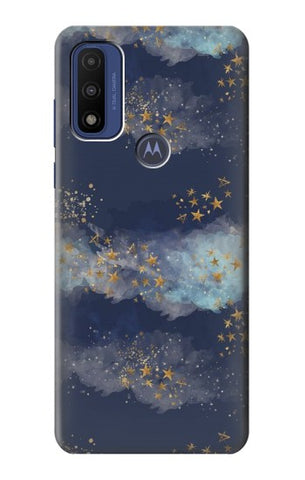 Motorola G Pure Hard Case Gold Star Sky