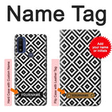 Motorola G Pure Hard Case Ruta Pattern with custom name