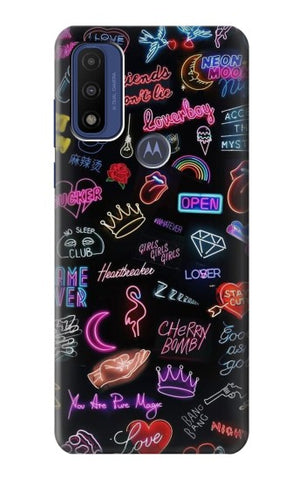 Motorola G Pure Hard Case Vintage Neon Graphic