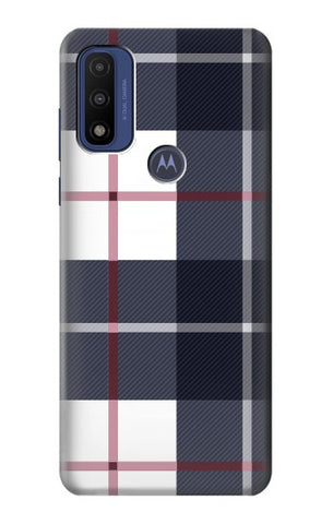 Motorola G Pure Hard Case Plaid Fabric Pattern