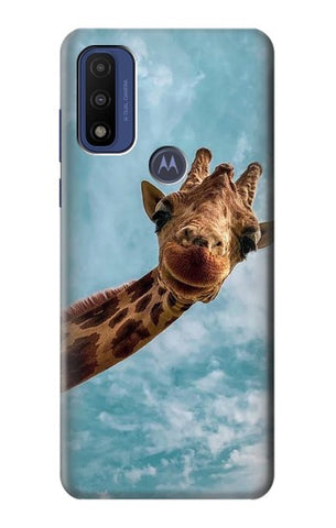 Motorola G Pure Hard Case Cute Smile Giraffe
