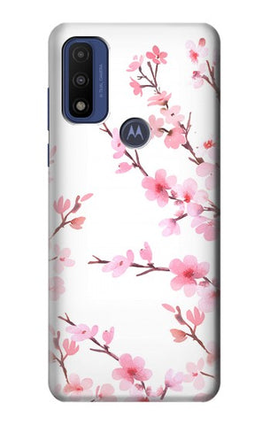 Motorola G Pure Hard Case Pink Cherry Blossom Spring Flower