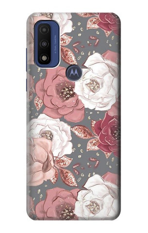 Motorola G Pure Hard Case Rose Floral Pattern
