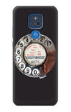 Motorola Moto G Play (2021) Hard Case Retro Rotary Phone Dial On