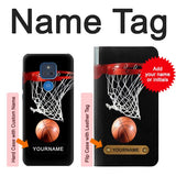 Motorola Moto G Play (2021) Hard Case Basketball with custom name