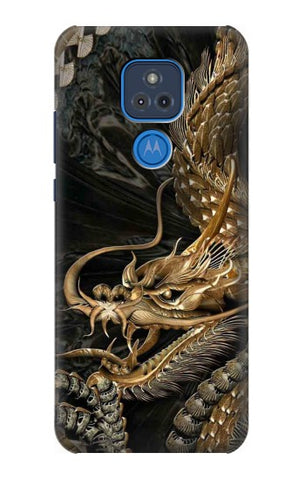 Motorola Moto G Play (2021) Hard Case Gold Dragon