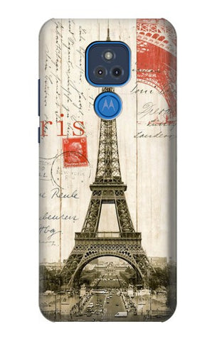 Motorola Moto G Play (2021) Hard Case Eiffel Tower Paris Postcard