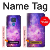 Motorola Moto G Play (2021) Hard Case Milky Way Galaxy with custom name