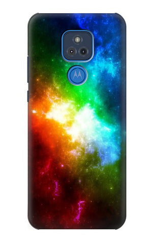 Motorola Moto G Play (2021) Hard Case Colorful Rainbow Space Galaxy