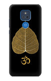 Motorola Moto G Play (2021) Hard Case Gold Leaf Buddhist Om Symbol