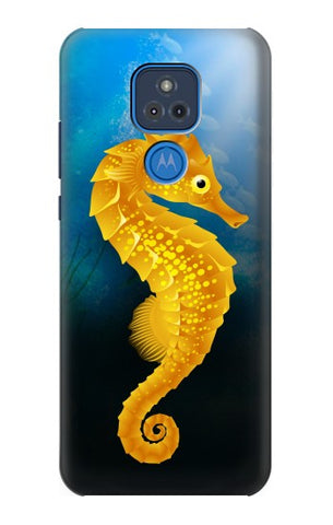 Motorola Moto G Play (2021) Hard Case Seahorse Underwater World