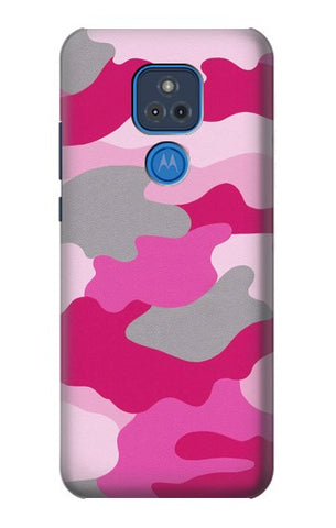 Motorola Moto G Play (2021) Hard Case Pink Camouflage