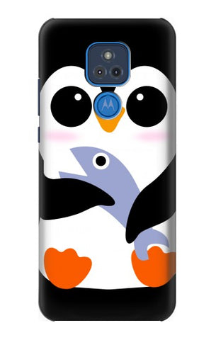 Motorola Moto G Play (2021) Hard Case Cute Baby Penguin