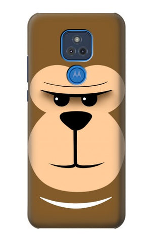 Motorola Moto G Play (2021) Hard Case Cute Monkey Cartoon Face