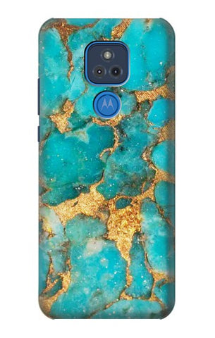 Motorola Moto G Play (2021) Hard Case Aqua Turquoise Stone