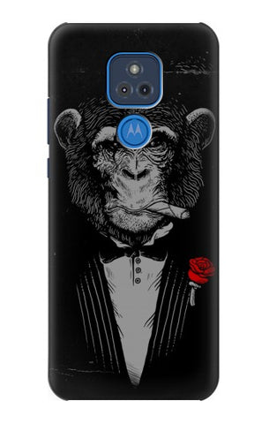 Motorola Moto G Play (2021) Hard Case Funny Monkey God Father