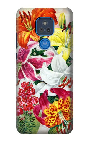 Motorola Moto G Play (2021) Hard Case Retro Art Flowers