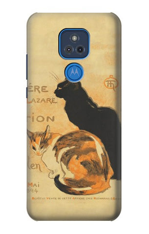 Motorola Moto G Play (2021) Hard Case Vintage Cat Poster