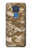 Motorola Moto G Play (2021) Hard Case Army Camo Tan