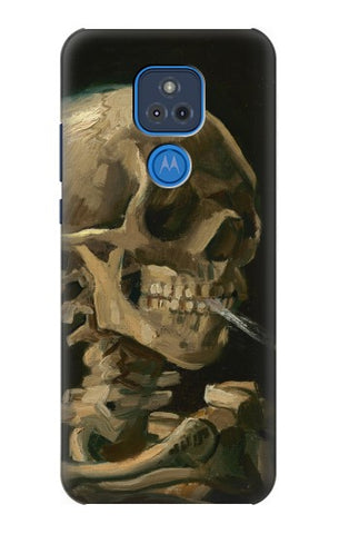 Motorola Moto G Play (2021) Hard Case Vincent Van Gogh Head Skeleton Cigarette