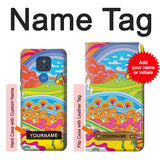 Motorola Moto G Play (2021) Hard Case Hippie Art with custom name