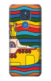 Motorola Moto G Play (2021) Hard Case Hippie Yellow Submarine