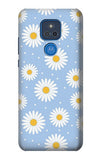 Motorola Moto G Play (2021) Hard Case Daisy Flowers Pattern