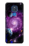 Motorola Moto G Play (2021) Hard Case Galaxy Outer Space Planet