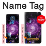 Motorola Moto G Play (2021) Hard Case Galaxy Outer Space Planet with custom name