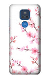Motorola Moto G Play (2021) Hard Case Pink Cherry Blossom Spring Flower