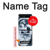 Samsung Galaxy Galaxy Z Flip 5G Hard Case Grim White Wolf with custom name