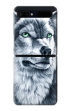 Samsung Galaxy Galaxy Z Flip 5G Hard Case Grim White Wolf