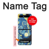 Samsung Galaxy Galaxy Z Flip 5G Hard Case Van Gogh Starry Nights with custom name