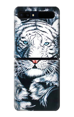 Samsung Galaxy Galaxy Z Flip 5G Hard Case White Tiger