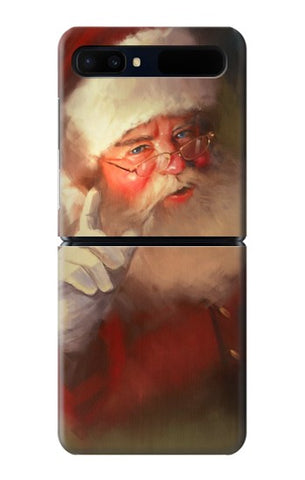 Samsung Galaxy Flip 5G Hard Case Xmas Santa Claus