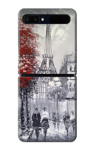 Samsung Galaxy Galaxy Z Flip 5G Hard Case Eiffel Painting of Paris