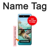 Samsung Galaxy Galaxy Z Flip 5G Hard Case Ocean Sea Turtle with custom name