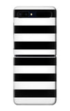 Samsung Galaxy Galaxy Z Flip 5G Hard Case Black and White Striped