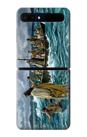 Samsung Galaxy Galaxy Z Flip 5G Hard Case Jesus Walk on The Sea